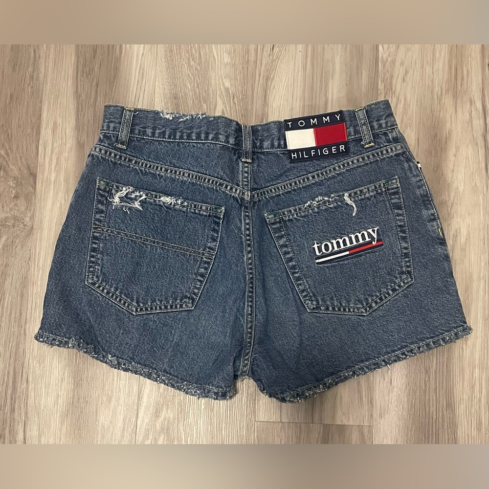 Y2K Tommy Hilfiger Distressed Shorts junior size 9
